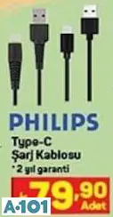 PHİLİPS TYPE-C ŞARJ KABLOSU PHİLİPS TYPE-C ŞARJ KABLOSU